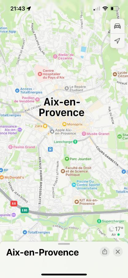 Aix-En-Provence, Charmant Studio Proche Toutes Comodites Et Axes Routiers, Linges Fournis Kültér fotó